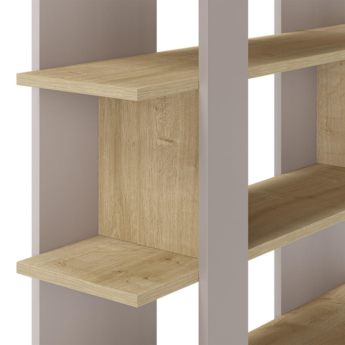 BÜCHERREGAL - 110/29/122 cm - Taupe, Holzwerkstoff (29/122/20.9cm) - Calicosy