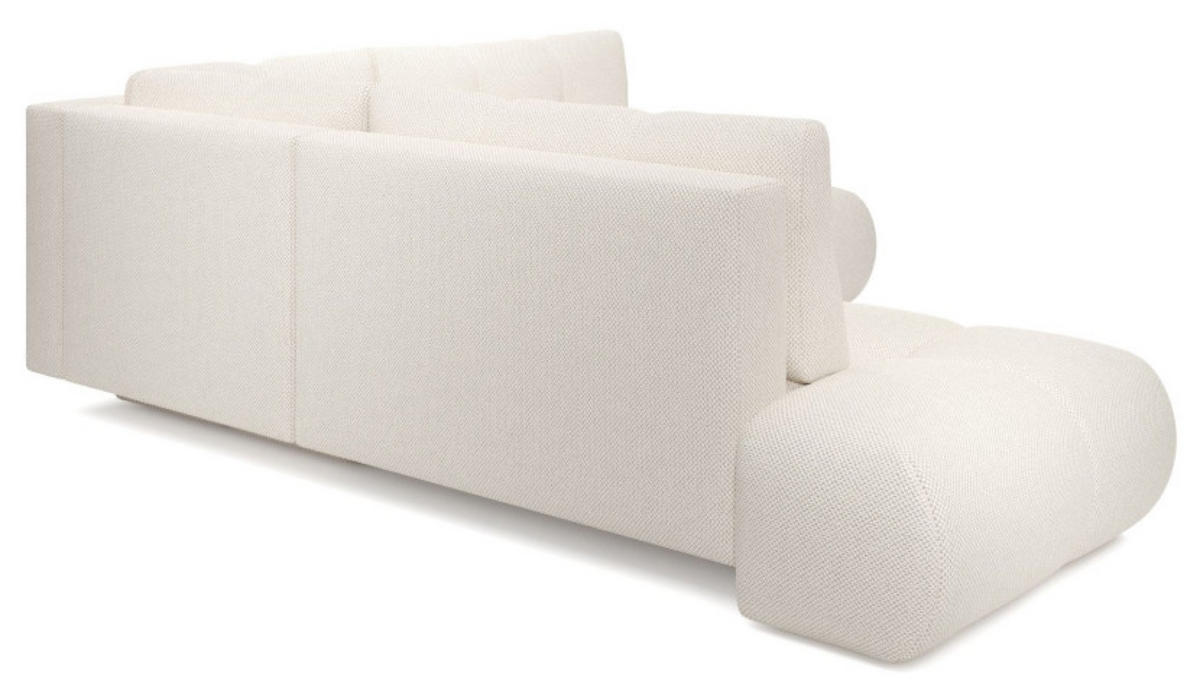 ECKSOFA Ecru SOHI Curio 02 Ausziehbar Mit Schlaffunktion - Ecru, Textil (266.5/266.5cm) - Sepro Meble