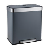 MÜLLEIMER LT2X30 60l Grau - Grau, Metall (58/59.5/36cm) - SVITA