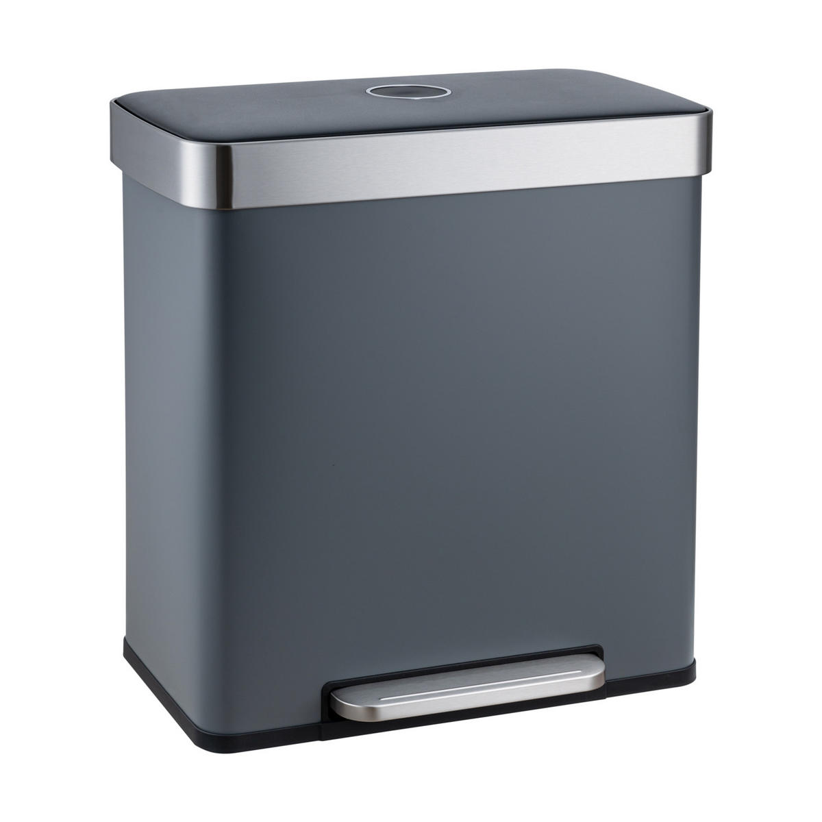 MÜLLEIMER LT2X30 60l Grau - Grau, Metall (58/59.5/36cm) - SVITA