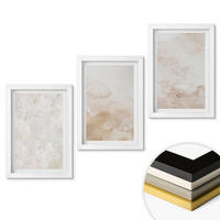 WANDBILDER 3er-Set - 20x30 cm Weißer Rahmen - Modische Pastelltexturen - Weiß, Kunststoff (20/30cm) - ArtPrintCave