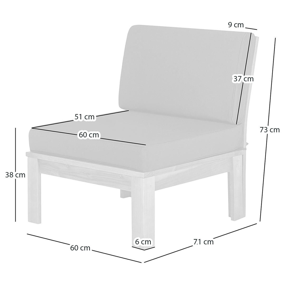 LOUNGESESSEL - Webstoff / Akazie massiv - Olivgrün, Holz/Textil (60/73/71cm) - home24