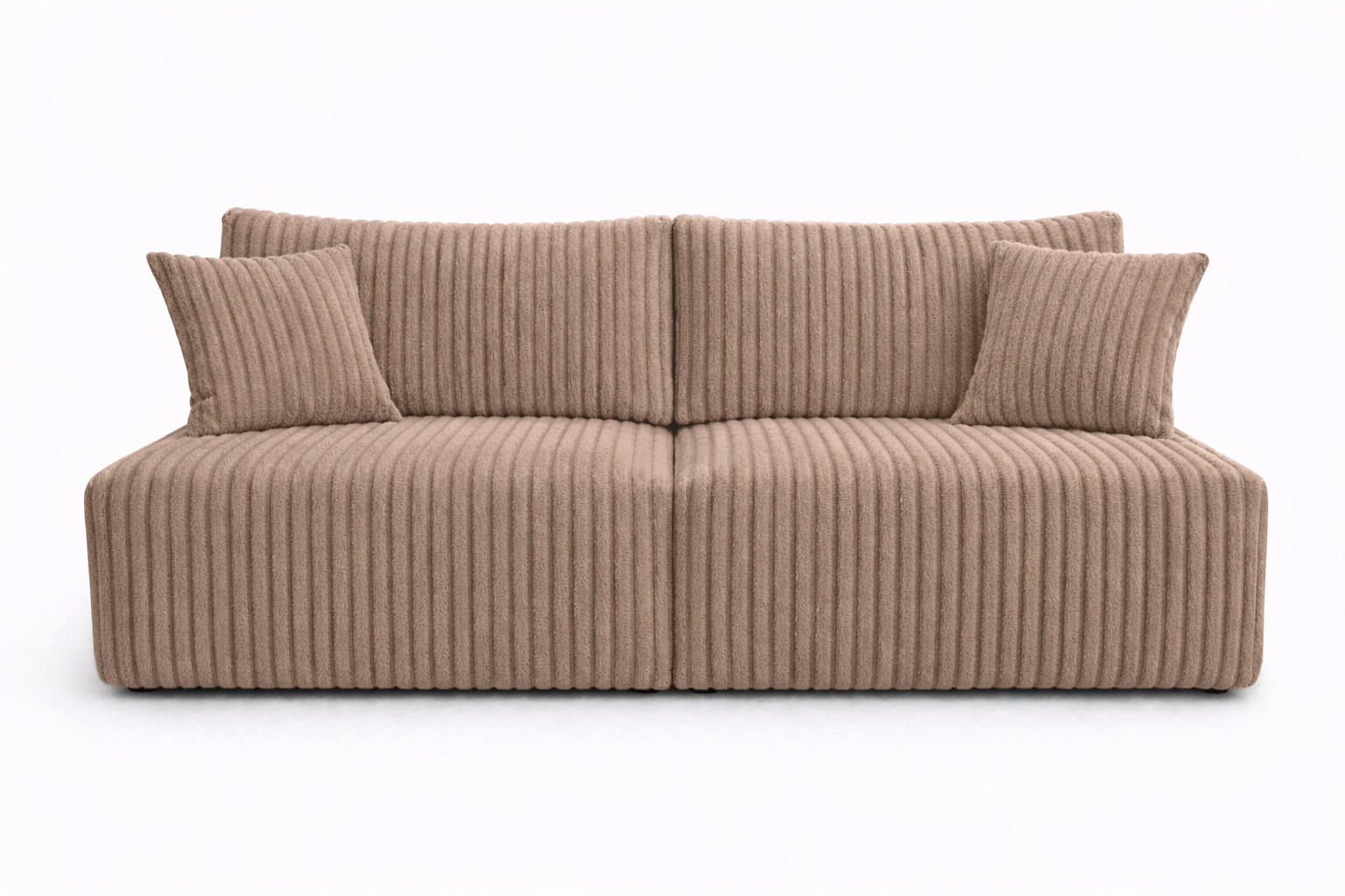 SOFA Mit Schlaffunktion Und Bettkasten, Cordstoff Tilia, Braun, BEST MINI - Braun, Holz (200/83/98cm) - Kaiser Möbel