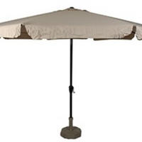 SONNENSCHIRM ZUM AUFKLAPPEN Libra - Beige - 350/350/ cm - Beige, Textil (350/350cm) - Lesli Living