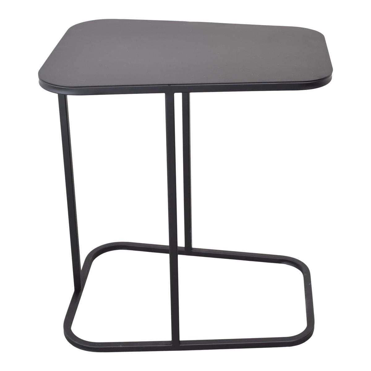 BEISTELLTISCH Inris Schwarz - Schwarz, Metall (51/35/55cm) - LOFT42