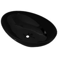 WASCHBECKEN Kotcher 40/33/13.5 cm - Schwarz, Keramik (40/13.5/33cm) - Nettlife