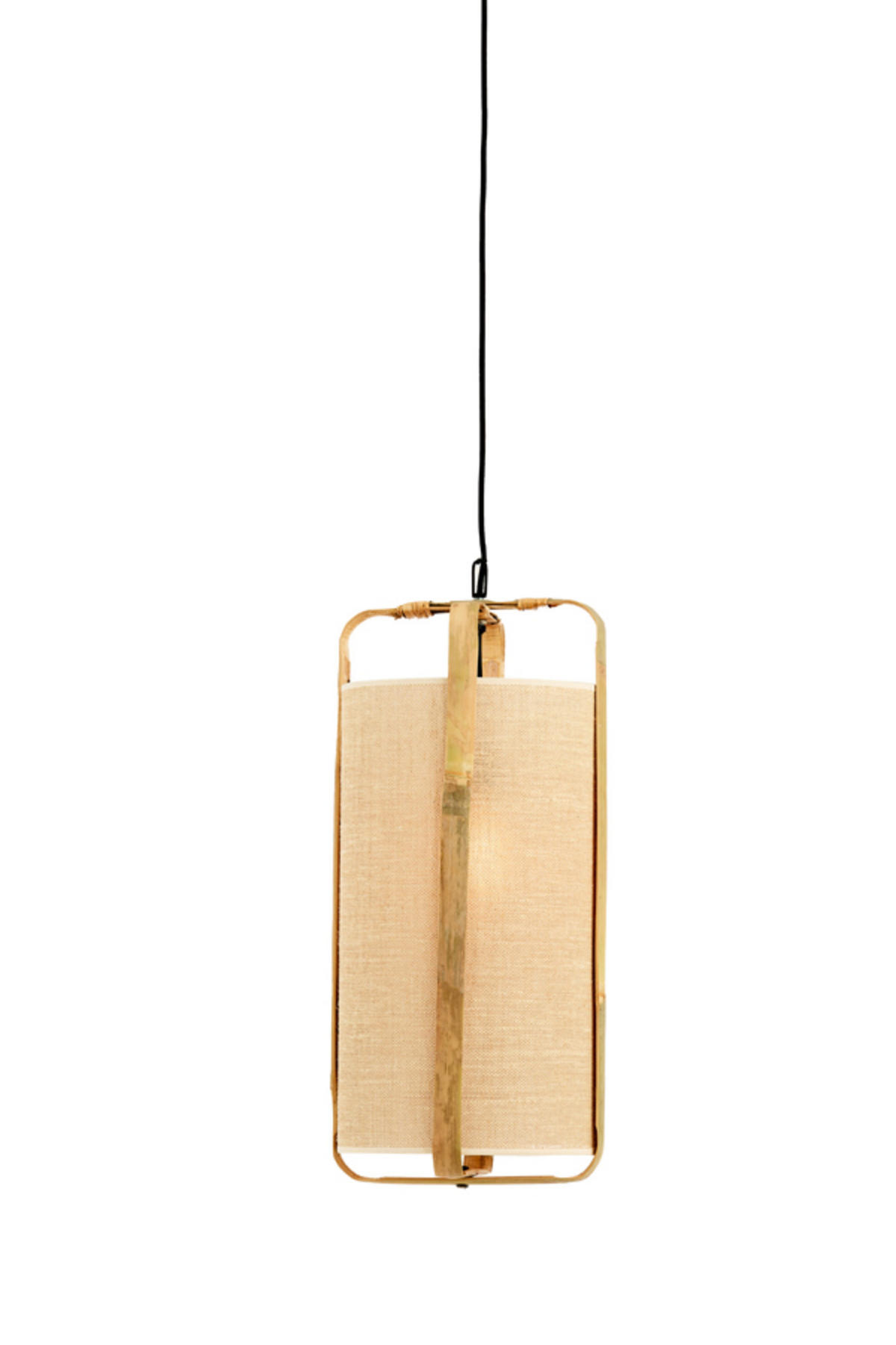 HÄNGELAMPE Sendai Braun Ø27/56 cm - Braun, Holz (27/27/56cm) - Light & Living