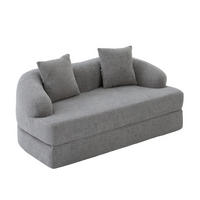 SCHLAFSOFA DE-33900 2-in-1 klappbar Hellgrau - Hellgrau, Textil (84/65/157cm) - ComfortXL