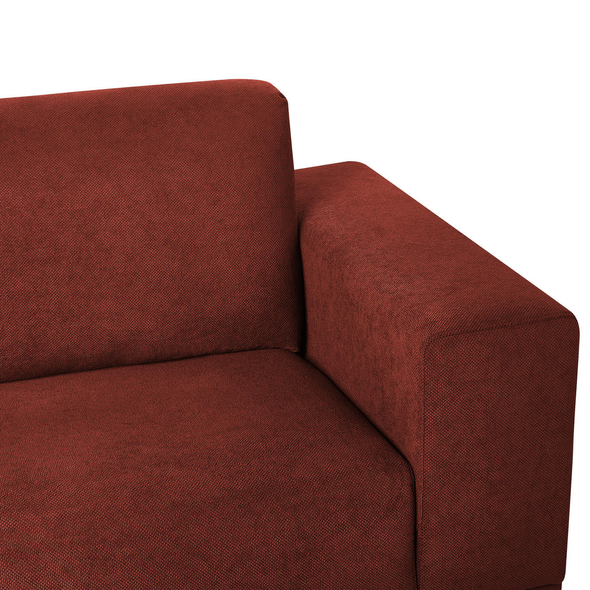 POHOVKA 3-místná Látka Červená Nivala - červená, textil (220/76/84cm) - Beliani