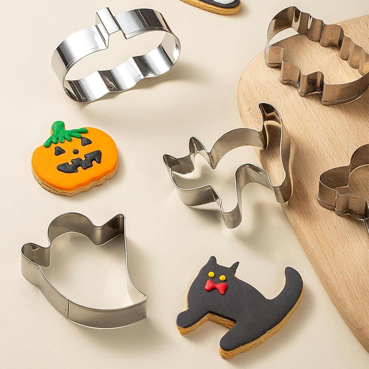 AUSSTECHFORMEN Set 8-teilig Halloween Edelstahl - Multicolor, Metall (8.5/2/9cm)