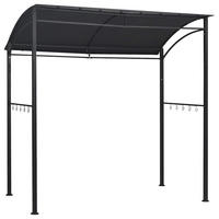 BBQ-PAVILLON 215/150/220 Cm Anthrazit Stahl - Anthrazit, Metall (215/220/150cm) - vidaXL