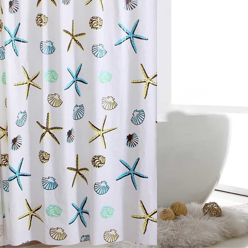 DUSCHVORHANG Blau extrem lang 200 x 240 cm schimmelresistent fürs Badezimmer - Multicolor, Kunststoff (240/200cm) - MCBOSON
