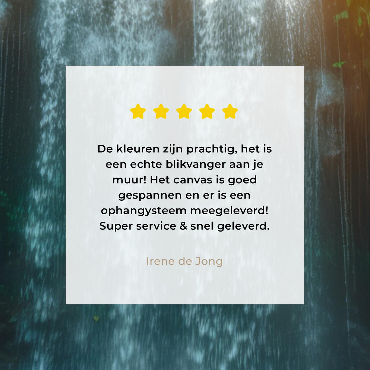 LEINWANDBILD Wasserfall - Dschungel - Sonne - Grün - Natur Room Decor 30x40 cm - Grün, Textil (30/40cm) - MuchoWow