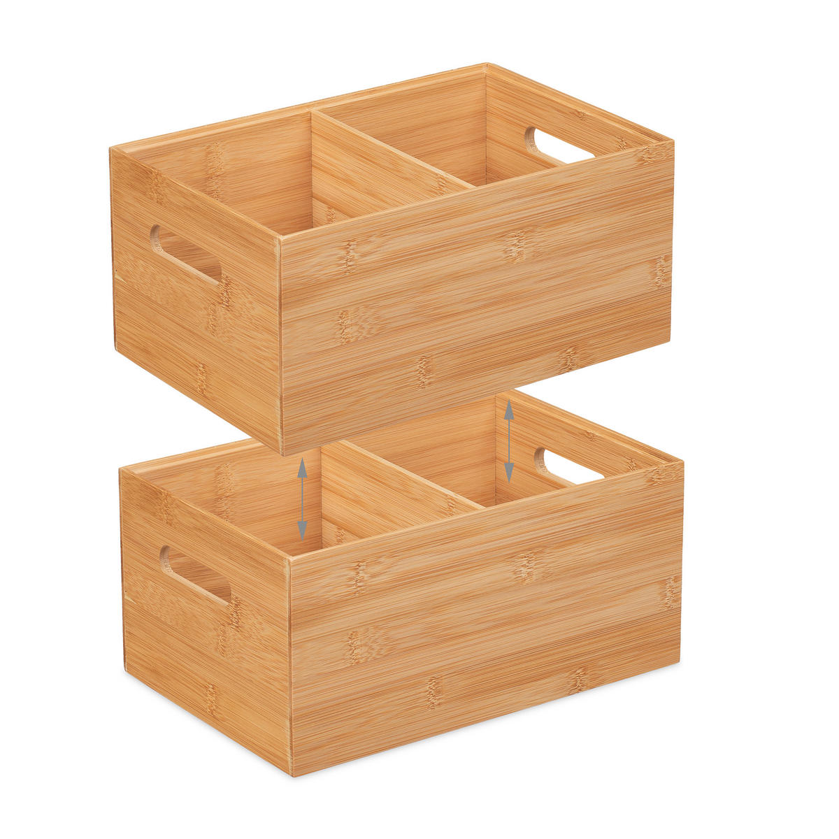 AUFBEWAHRUNGSBOX - Hellbraun, Holz (30/14/20cm) - Relaxdays