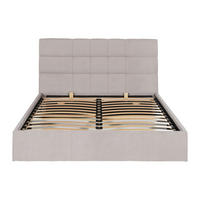 BETT mit Bettkasten - 2 Personen - Stoff - Beige - Beige, Textil (160/200cm) - Vente-Unique