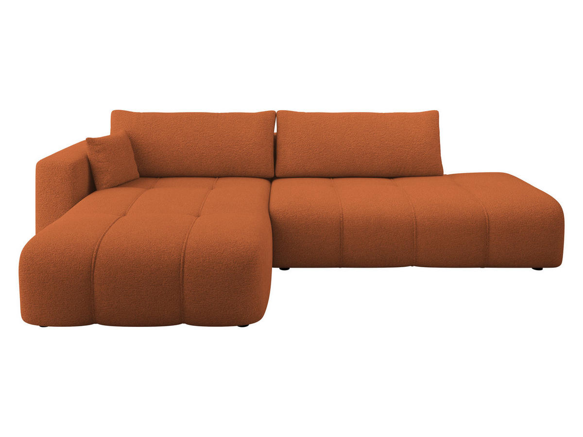 ECKSOFA Furyn O, Seite: Links - Schwarz/Bronzefarben, Holzwerkstoff/Kunststoff (262/145cm) - MIRJAN24
