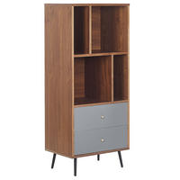 REGAL 4 Fächer Richmond - Dunkelbraun, Holzwerkstoff (60/139/40cm) - Beliani