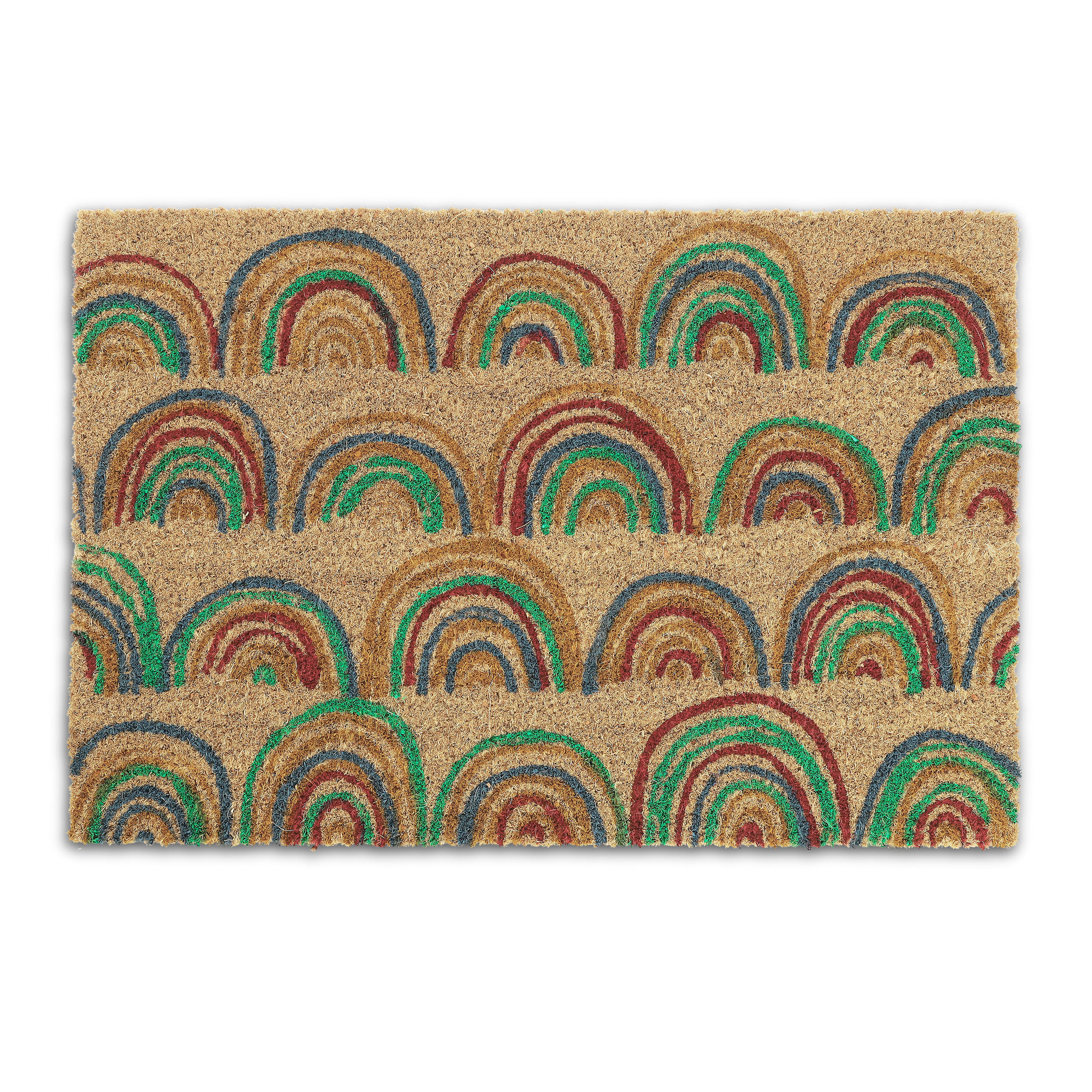 FUSSMATTE - Multicolor, Kunststoff/Textil (60/40cm) - Relaxdays