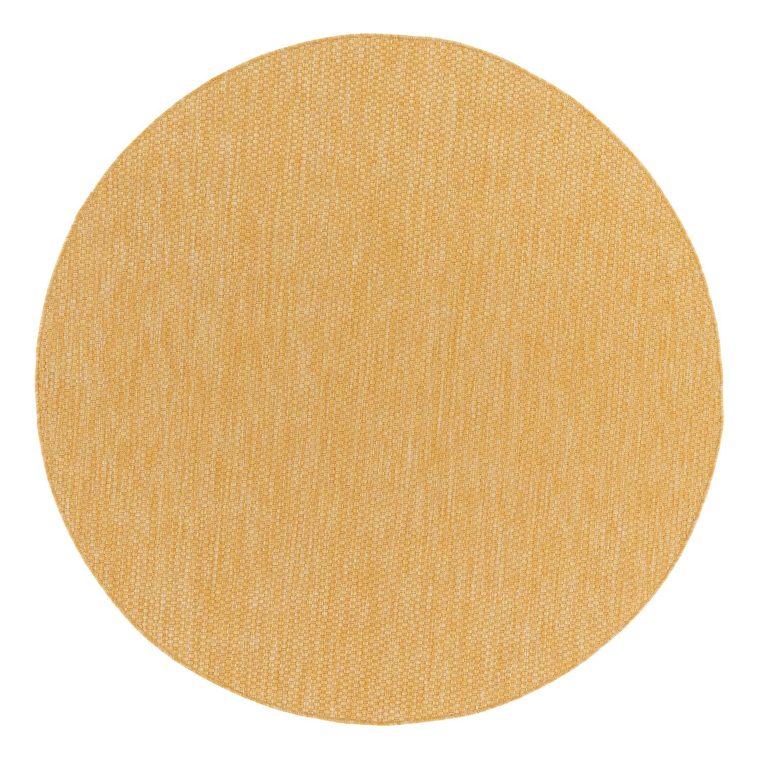 OUTDOORTEPPICH Gelb Ø 200 cm - Gelb, Kunststoff (200/200cm) - TT Home