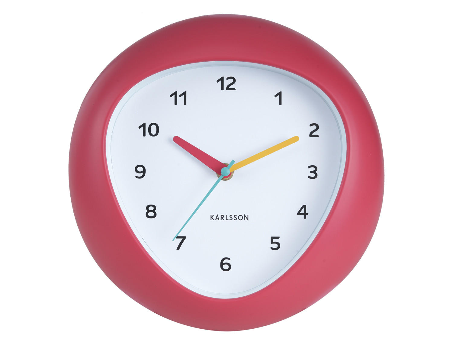 WANDUHR Funky Vibes Ø25,5 cm - Rot, Kunststoff (25/4.4/25cm) - Karlsson
