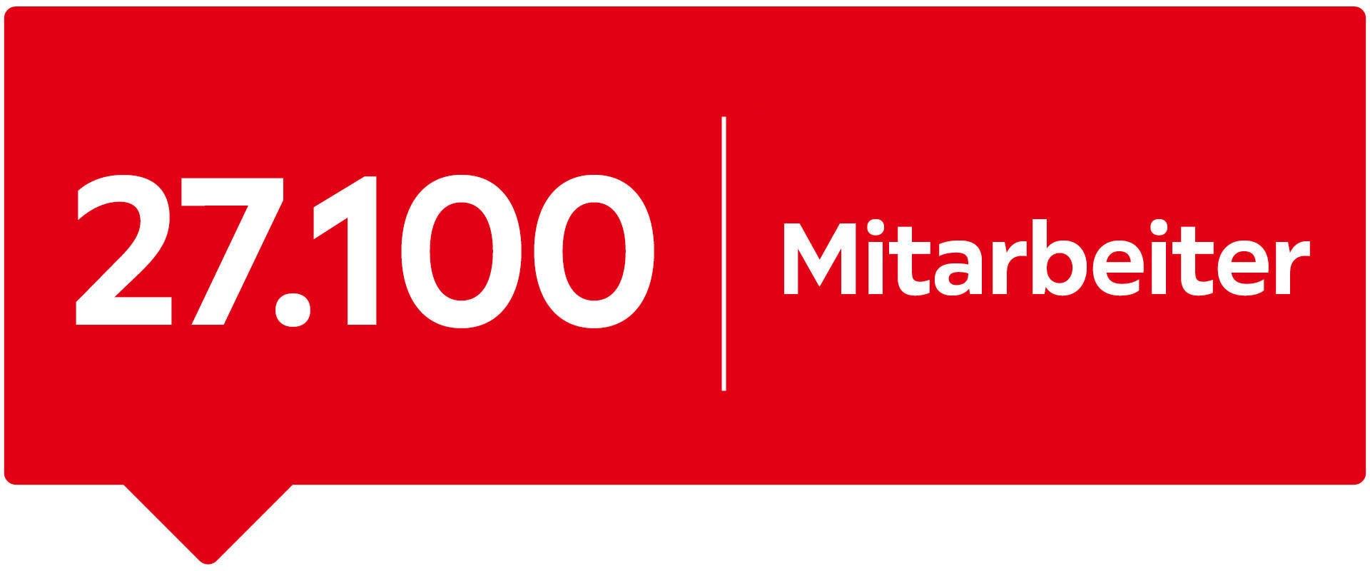 neue Mitarbeiteranzahl vor rotem Hintergrund