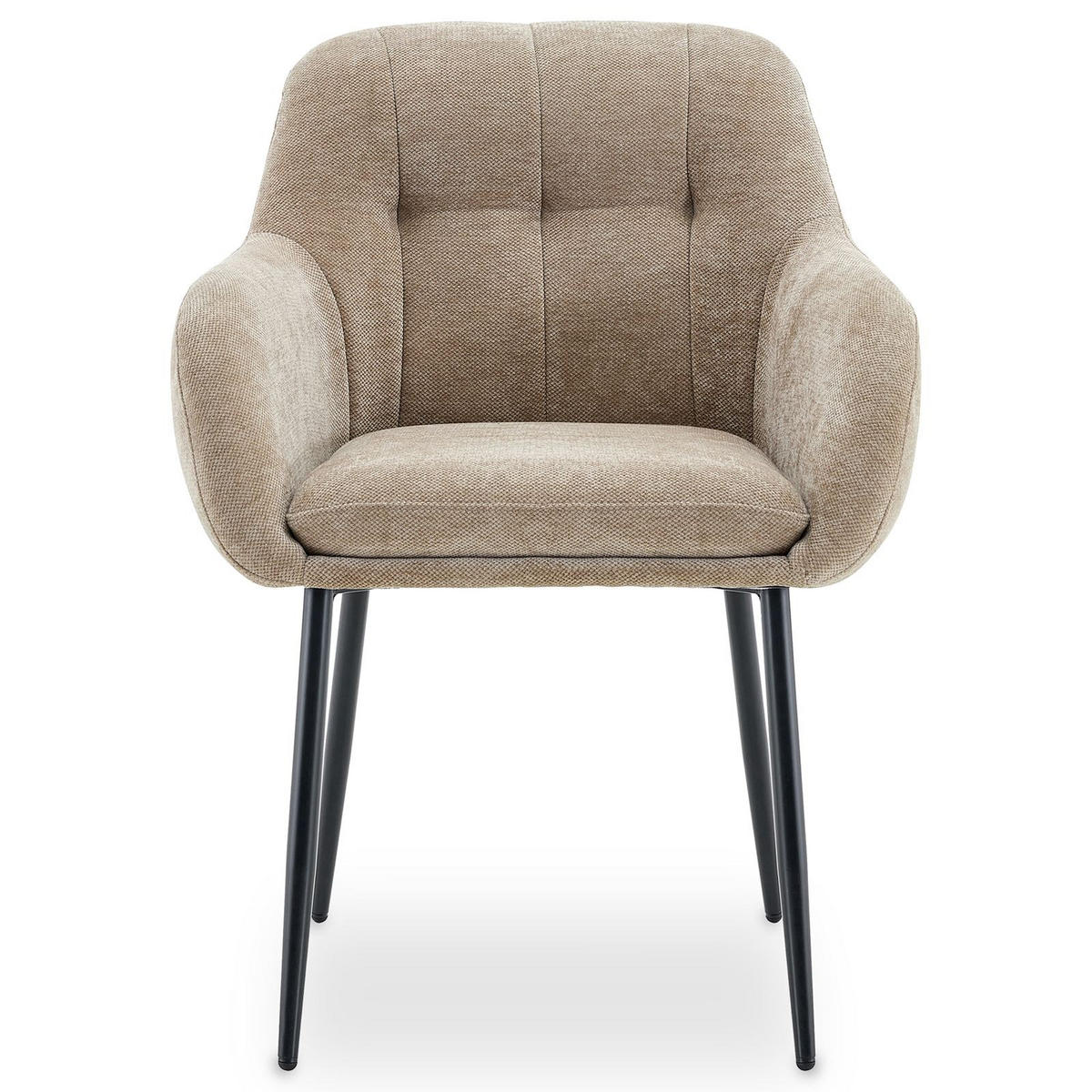 ESSZIMMERSTÜHLE SOMA 2er-Set hellbraun - Hellbraun, Textil (64/83/68cm) - IDIMEX