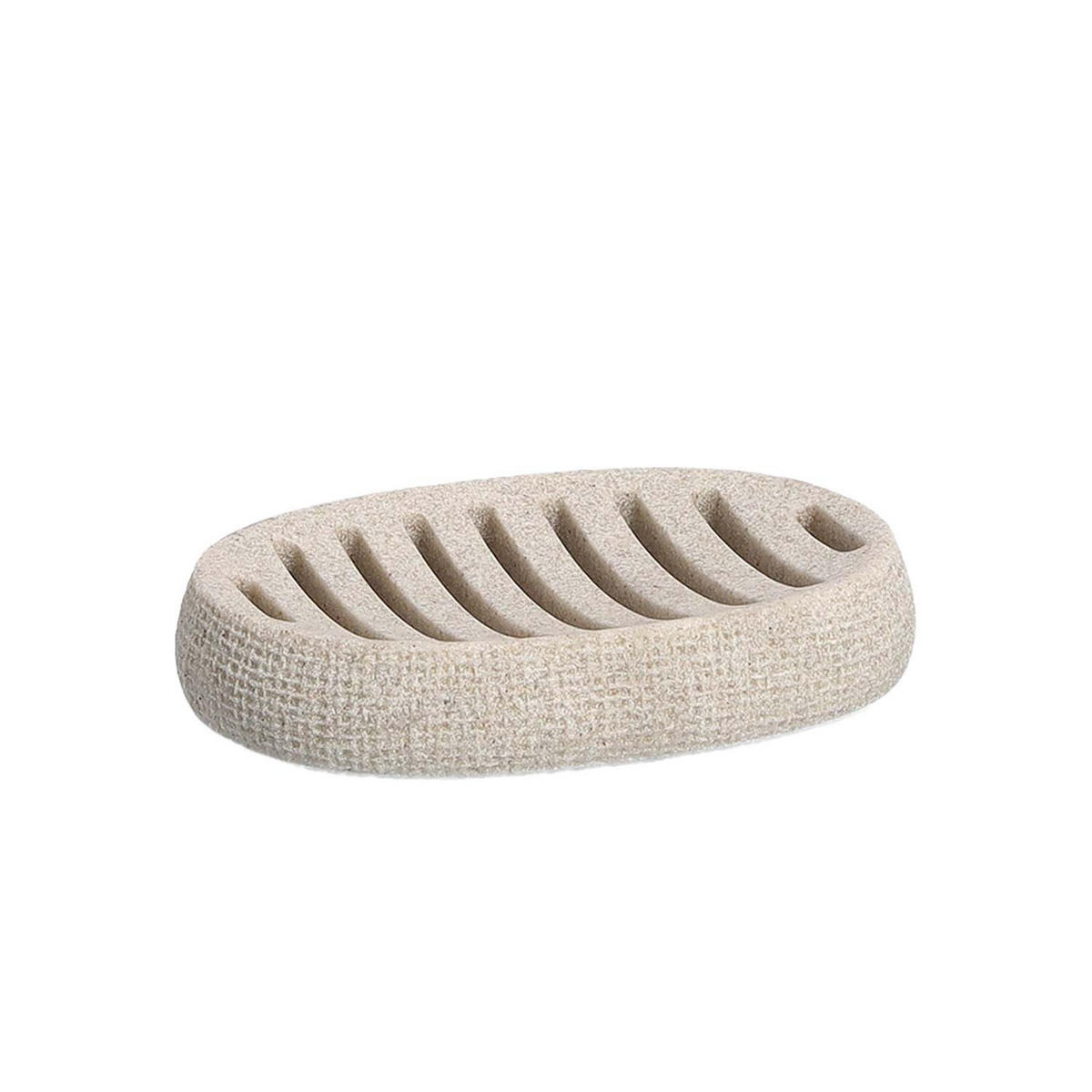 BADACCESSOIRES Natural - Beige, 4-teiliges Set - Beige, Stein (8/19.8/8cm) - Zeller Present