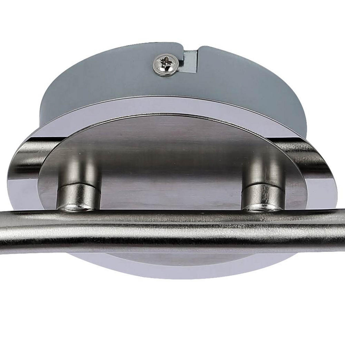 LED DECKENLEUCHTE Nickel-matt Silber - Silberfarben, Metall (27.7/28/19cm) - Globo Lighting