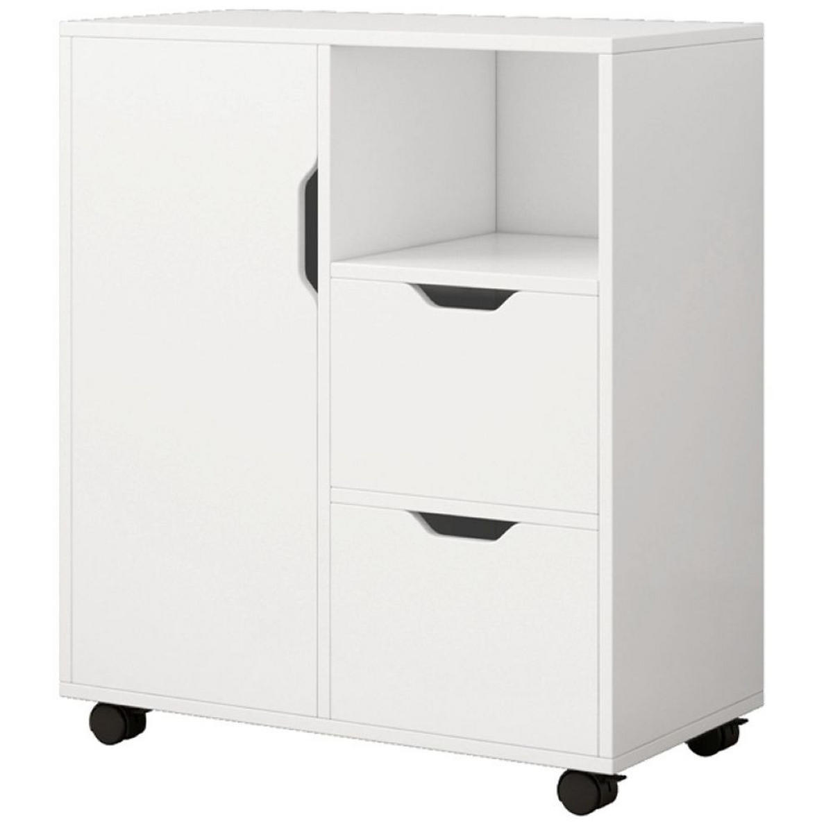 STANDSCHRANK, weiß 60/70/35cm - Weiß, Holzwerkstoff (60/70/35cm)