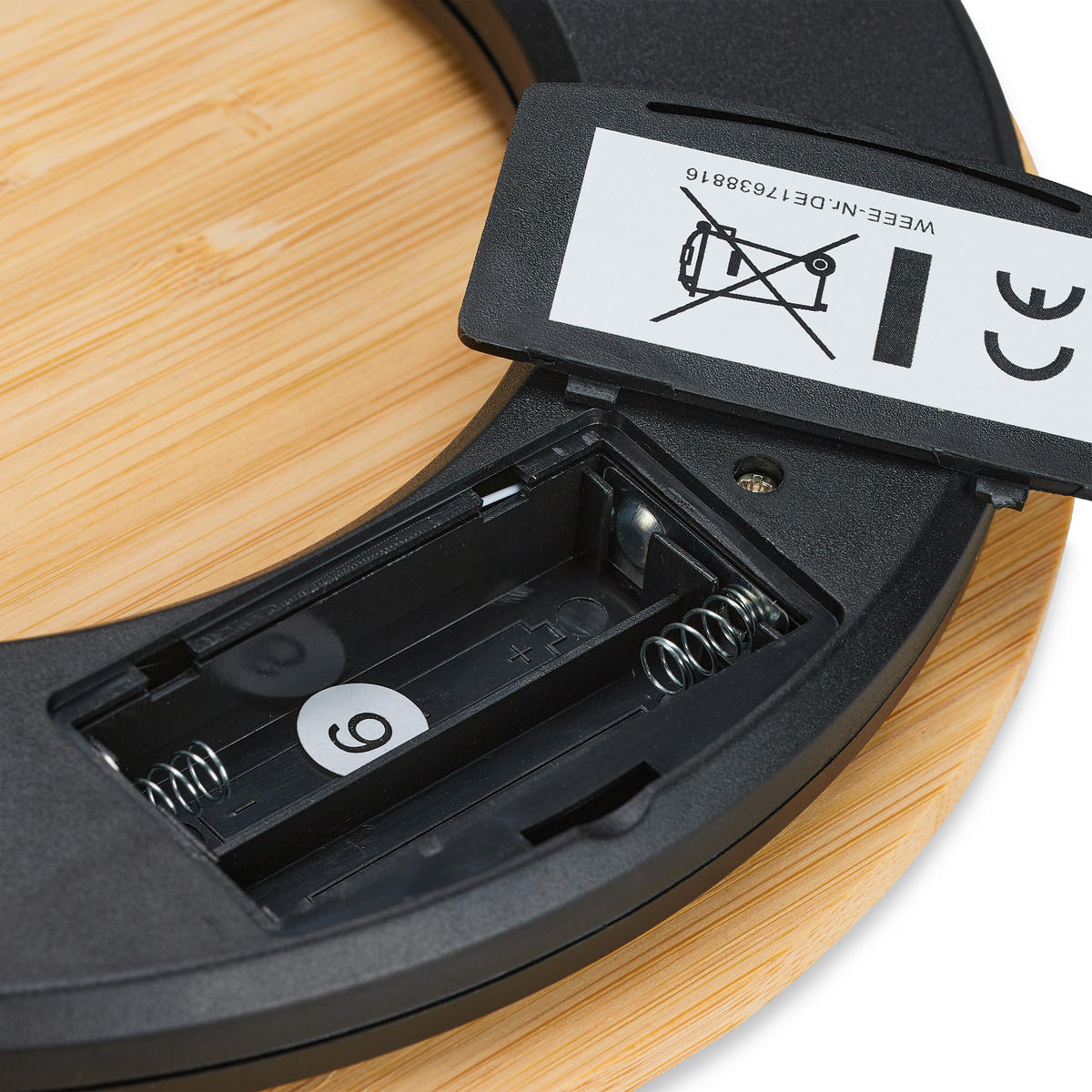 KÜCHENWAAGE - Hellbraun, Holz/Kunststoff - Relaxdays