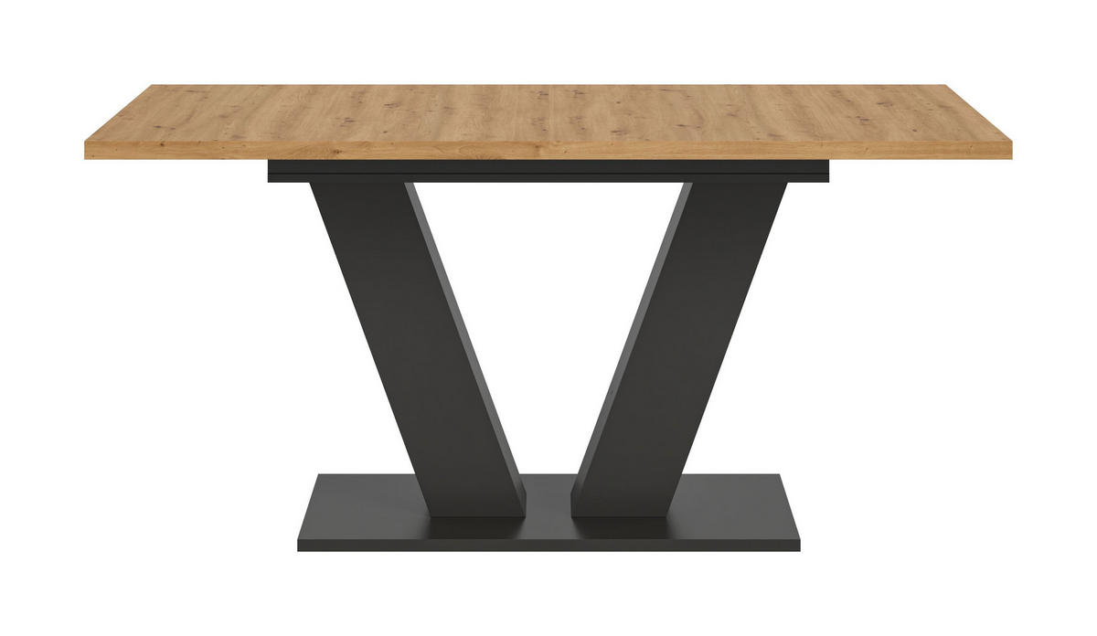 ESSTISCH Velo (B/H/T: ca. 150/76/90 cm) in grau/Artisan Oak Nachbildung - Grau, Holzwerkstoff (90/150/76cm)