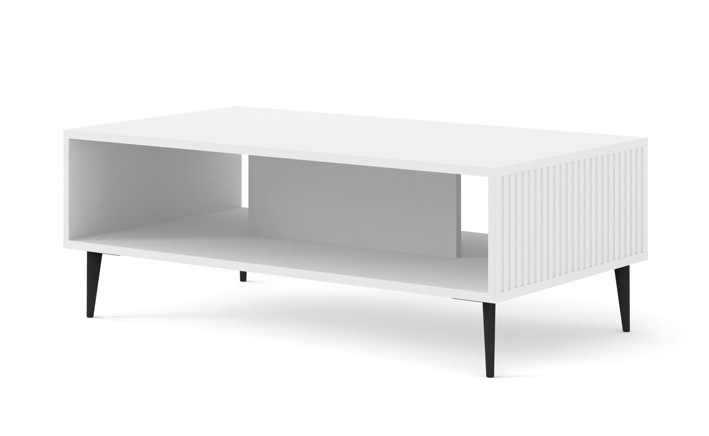 STOLIĆ ZA KAVU Bijela, bijela, crna 90/43/60 - bijela/crna, drvni materijal (90/43/60cm) - RAUMHIRSCH FURNITURE