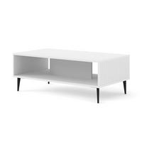 STOLIĆ ZA KAVU Bijela, bijela, crna 90/43/60 - bijela/crna, drvni materijal (90/43/60cm) - RAUMHIRSCH FURNITURE
