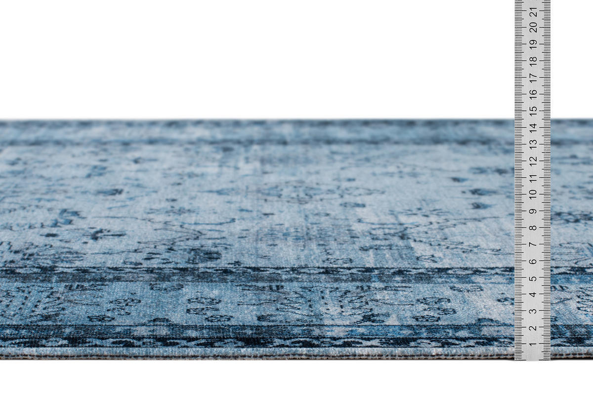 VINTAGE-TEPPICH Jeans Blau 230x320 cm - Blau, Textil (230/320cm) - Tesso Living