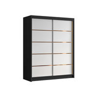 SCHIEBETÜRENSCHRANK Flavio IV - Goldfarben, Holzwerkstoff/Metall (150/200/58cm) - MIRJAN24