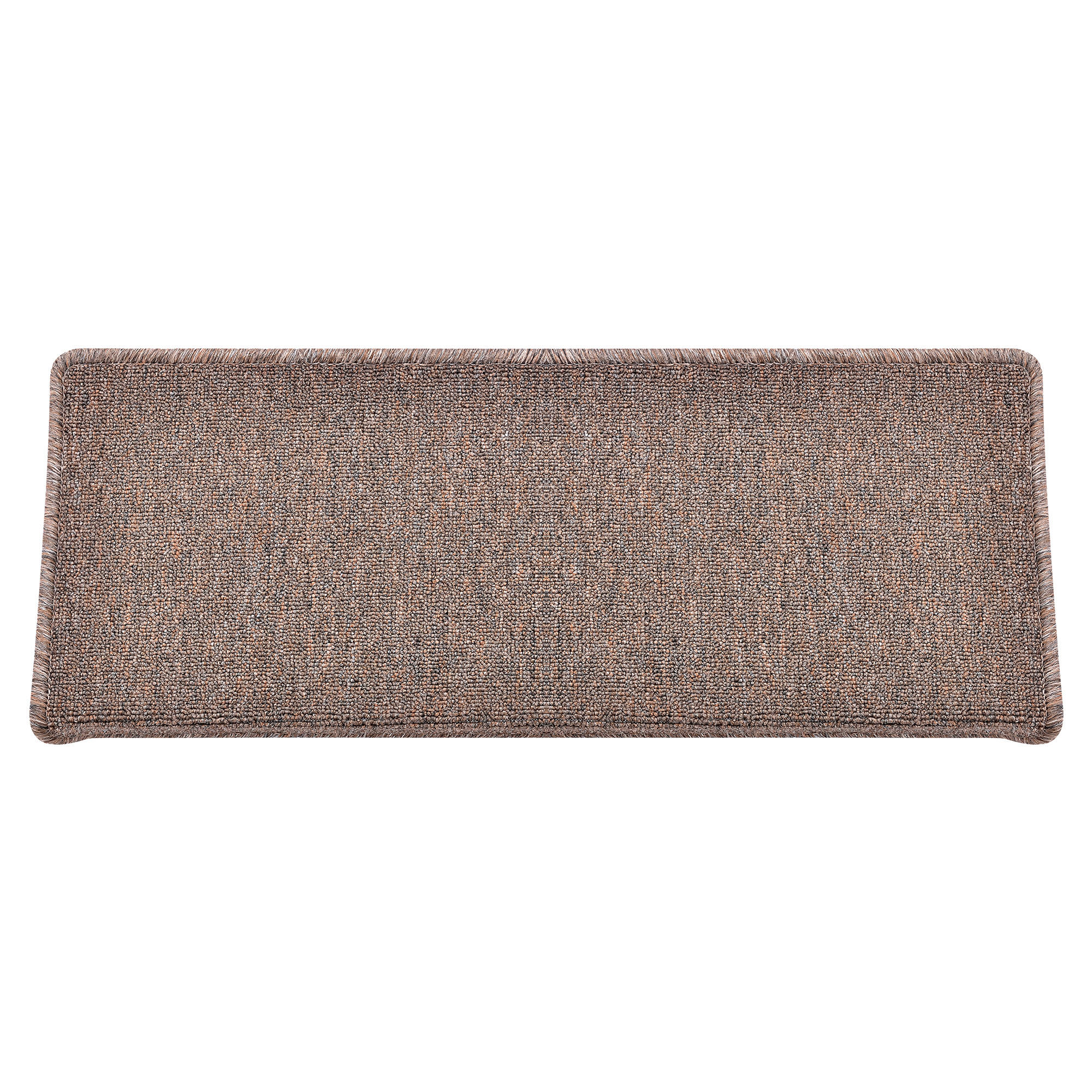 STUFENMATTEN-SET 15 TLG. - Dunkelbraun, Kunststoff (24/65/0.7cm) - [en.casa]