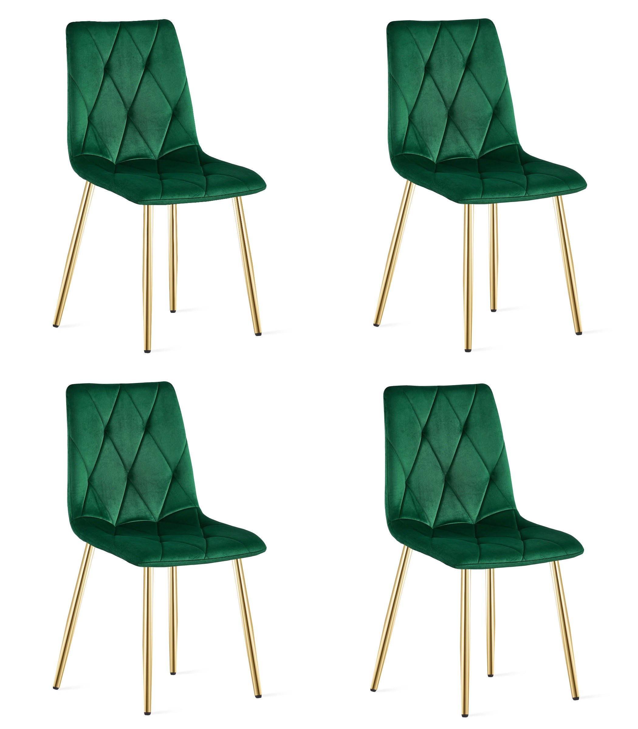 Valora Esszimmerstuhl Dunkelgrün 44.5x87x54.5 cm