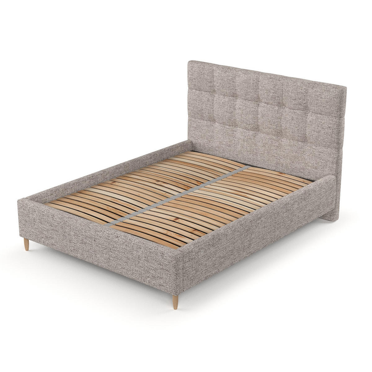 POLSTERBETT Cora 140/200 cm Beige im Neve Stoff - Beige/Naturfarben, Holz/Holzwerkstoff (140/200cm) - AltaBeds