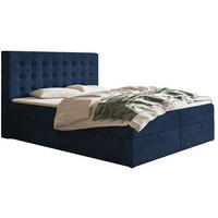 BETT Blau FOX 2 180x200 cm - Blau, Textil (180/200cm) - Sepro Meble