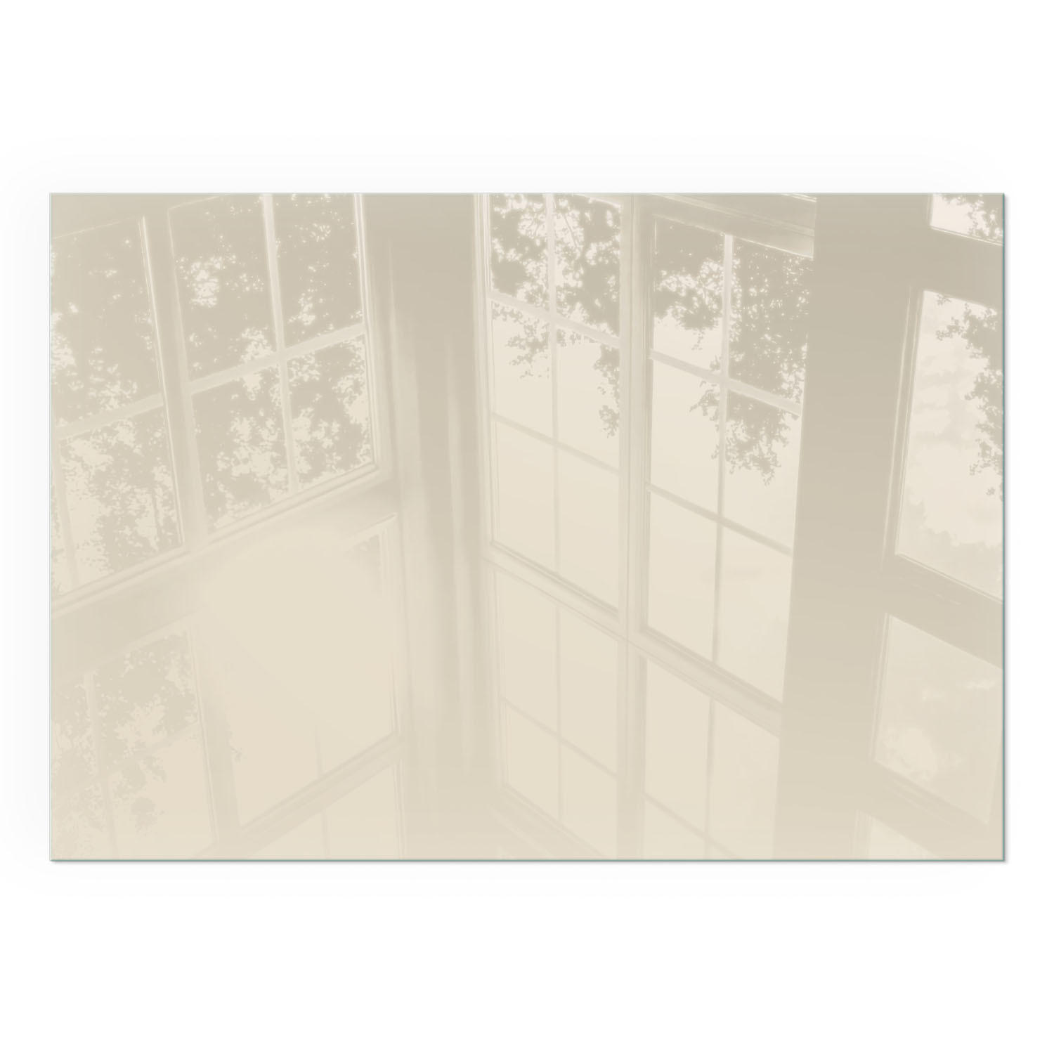 GLASPLATTE für Kamin 100x70 cm - Gelb, Glas (100/70/0.4cm) - TULUP