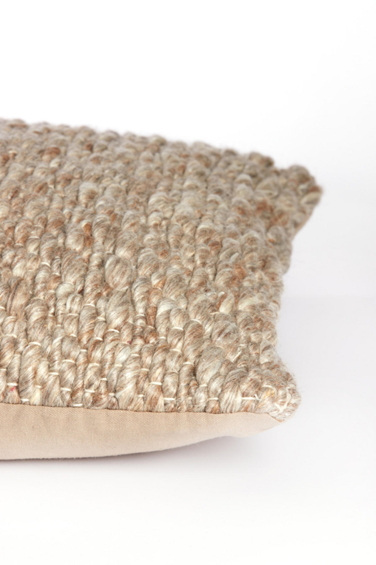 DEKOKISSEN Treneta Braun 45/45/10 cm - Braun, Textil (45/45cm) - Light & Living