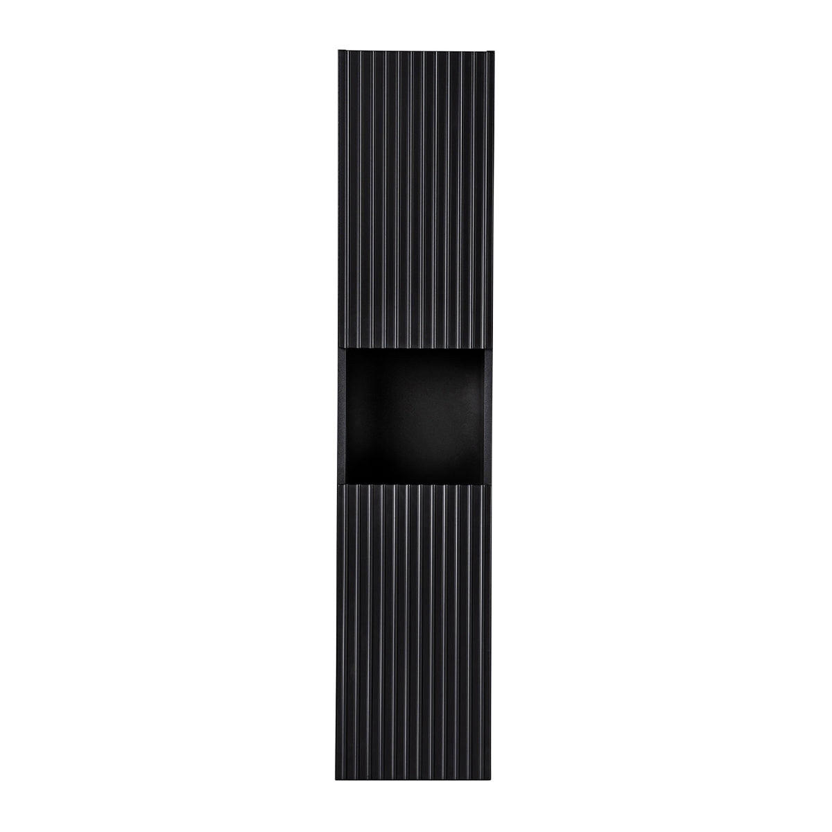 HÄNGESÄULE Riva Schwarz und Holz - Schwarz, Holzwerkstoff (30/140/25cm) - Petits-meubles
