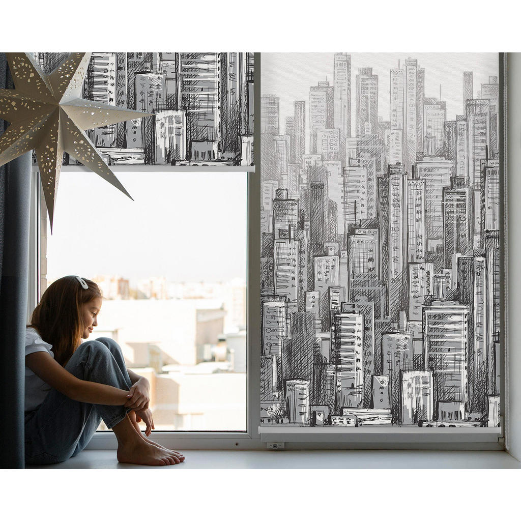 Thumbnail - Tulup Rollo, Schwarz, Textil, 90x240 cm, Wohntextilien, Rollos & Jalousien, Rollos