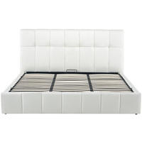 POLSTERBETT Negad Stoff Creme Bett 180x200 - Creme, Textil (180/200cm) - DELUKE