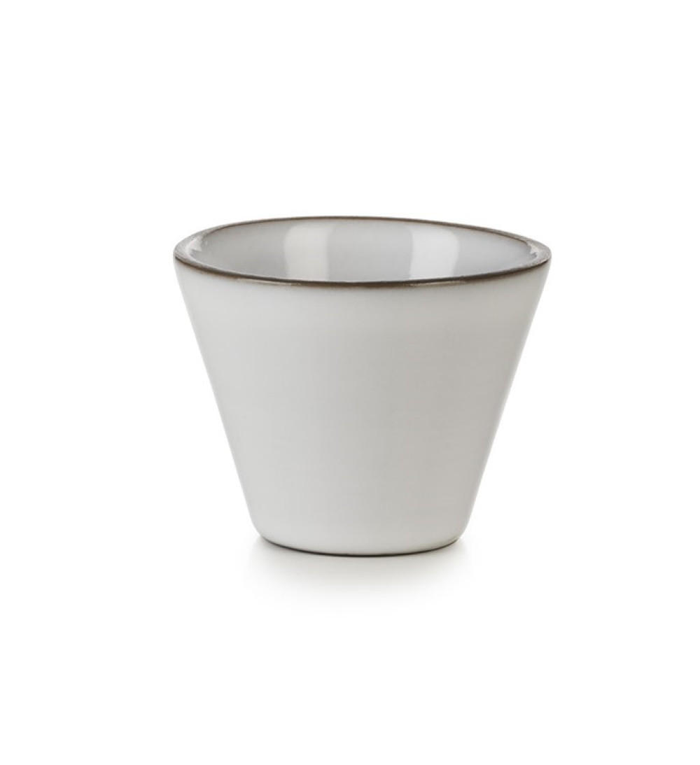 SCHALE EQUINOXE 5 cl Weiss Kumulus - Weiß, Keramik (6.3/5/6.3cm) - Revol Porcelaine France