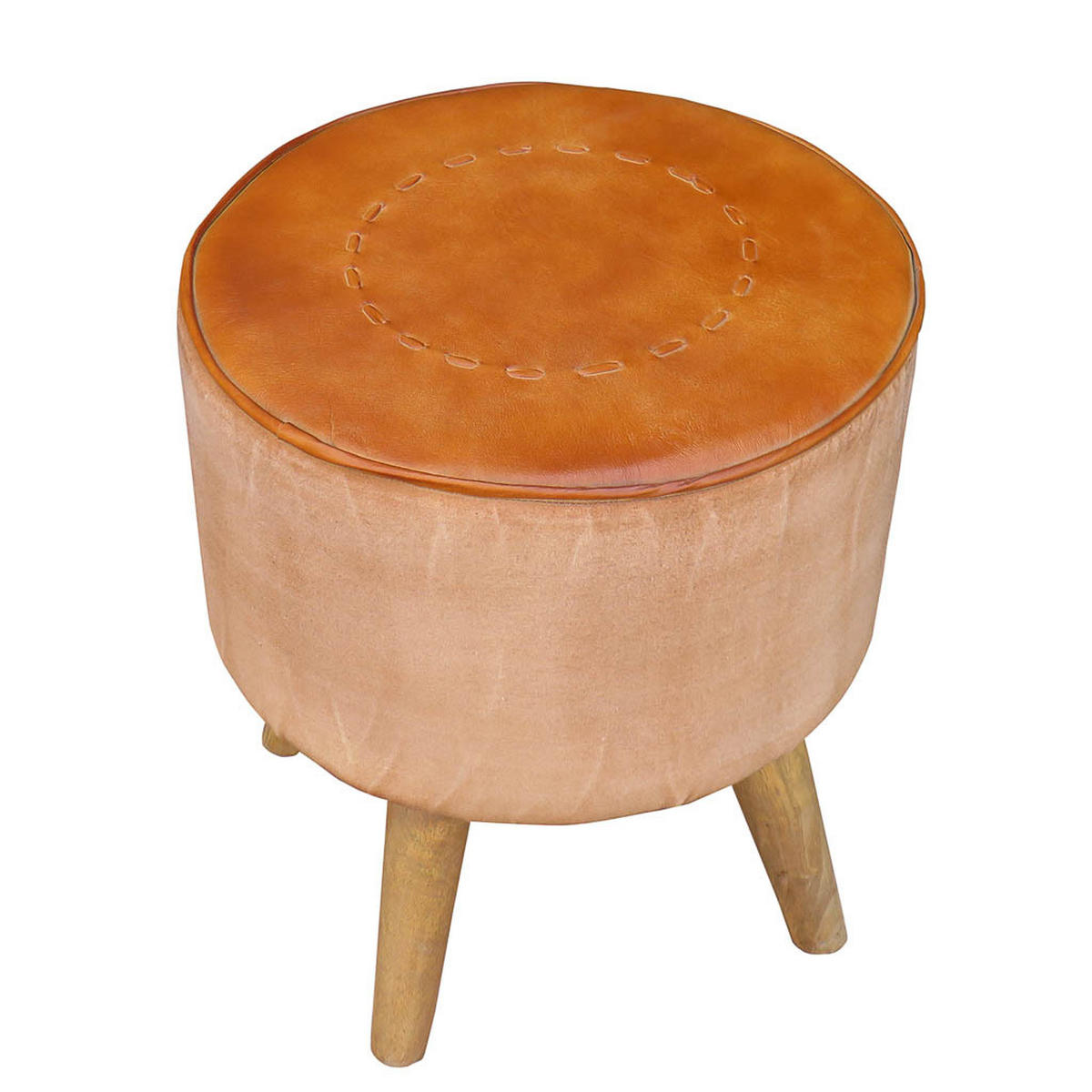 HOCKER, braun, 38x42cm - Braun, Holz (38/42/38cm) - Wanderlust
