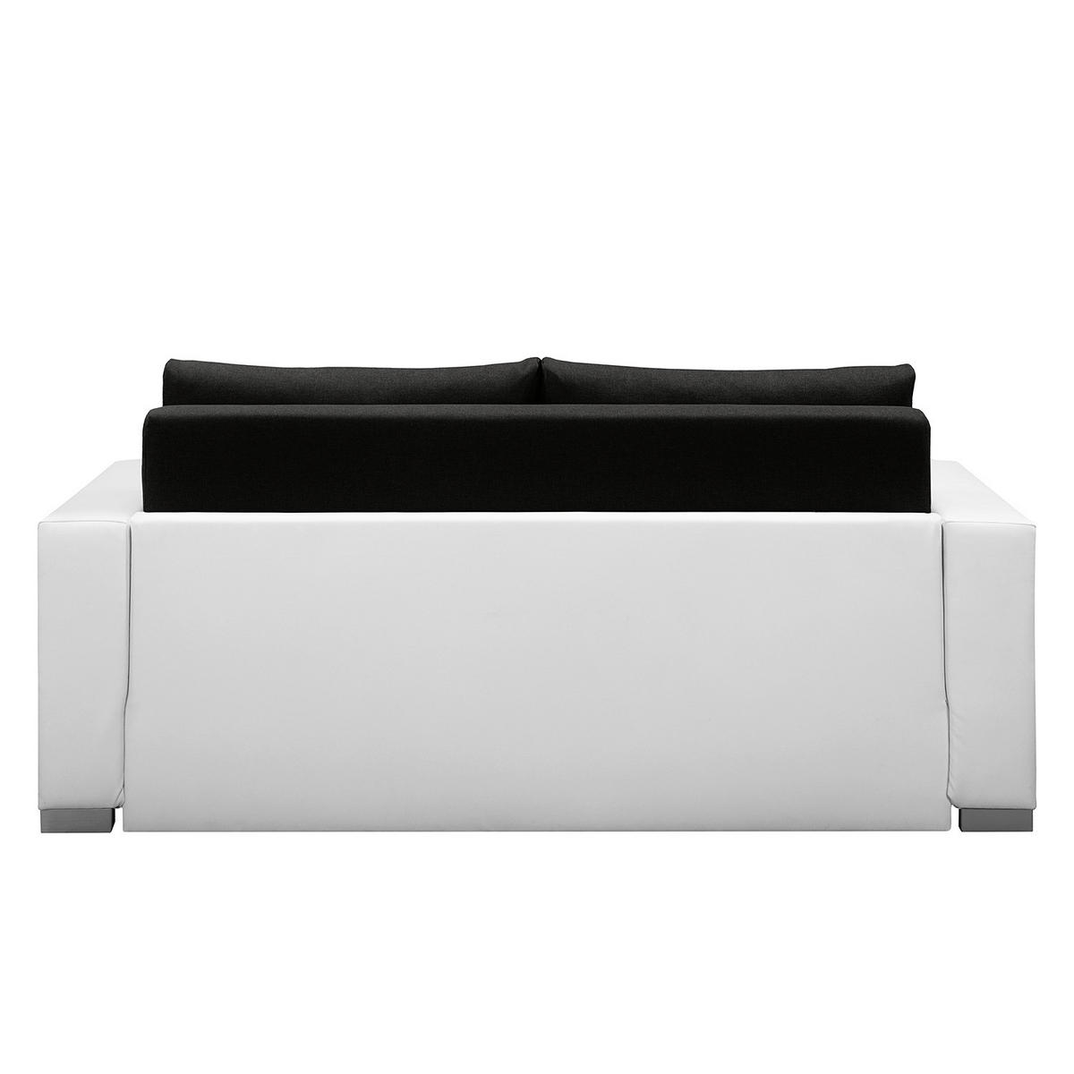 SCHLAFSOFA - Silberfarben/Weiß, Kunststoff/Textil (193/90/90cm) - home24