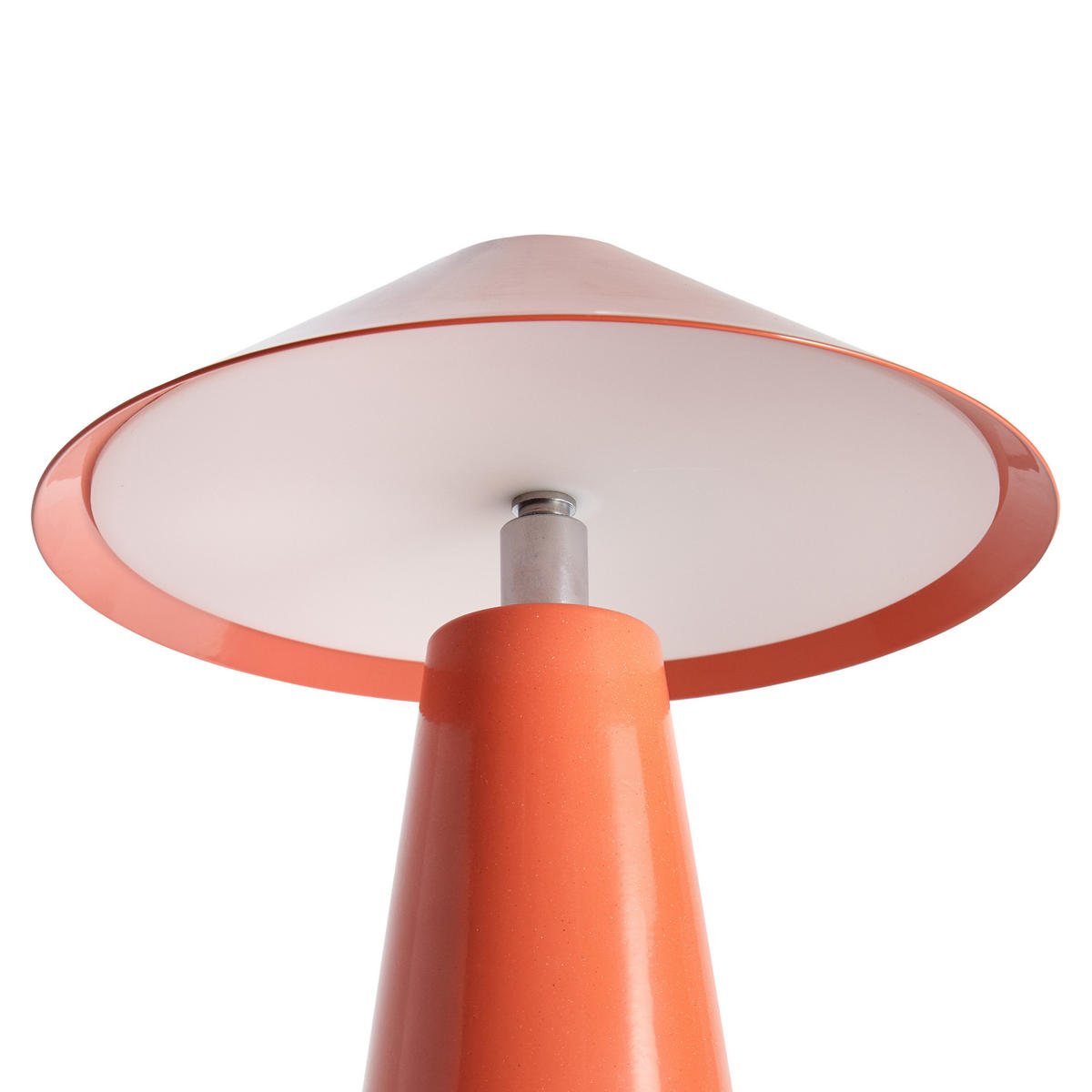 LED-TISCHLEUCHTE Rot/Schwarz/Weiß/Silber Apayao - Rot/Silberfarben, Metall (18/18/29cm) - Beliani