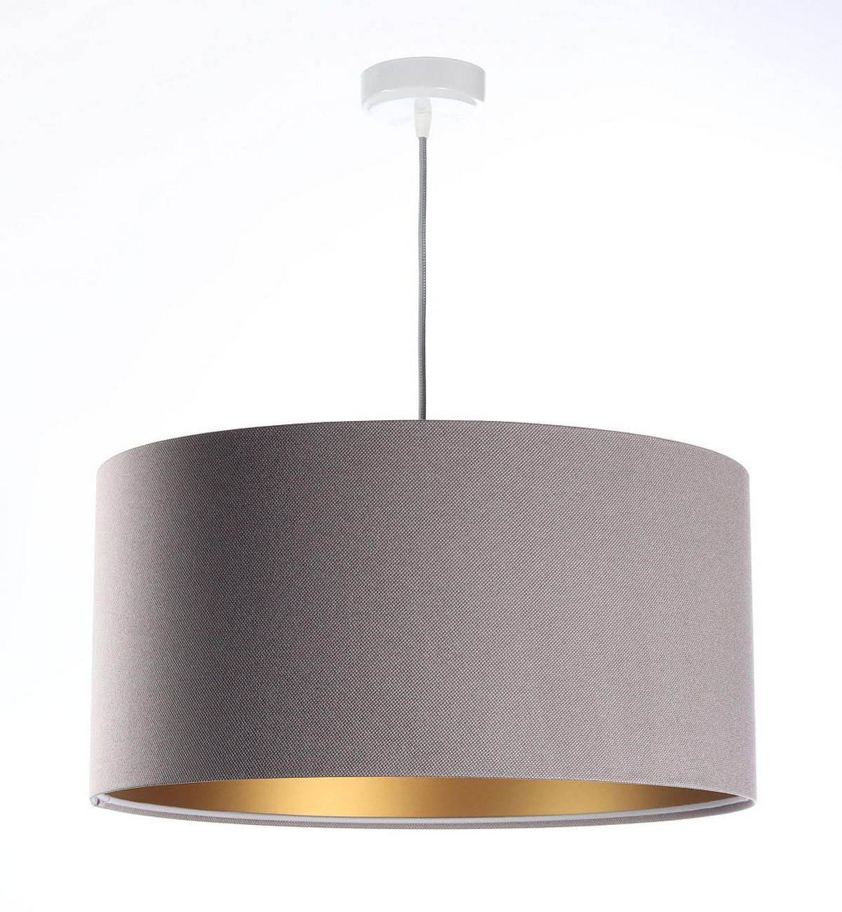 HÄNGELEUCHTE Grau 50/25 cm - Goldfarben/Grau, Kunststoff (50/0.8/25cm) - ONZENO