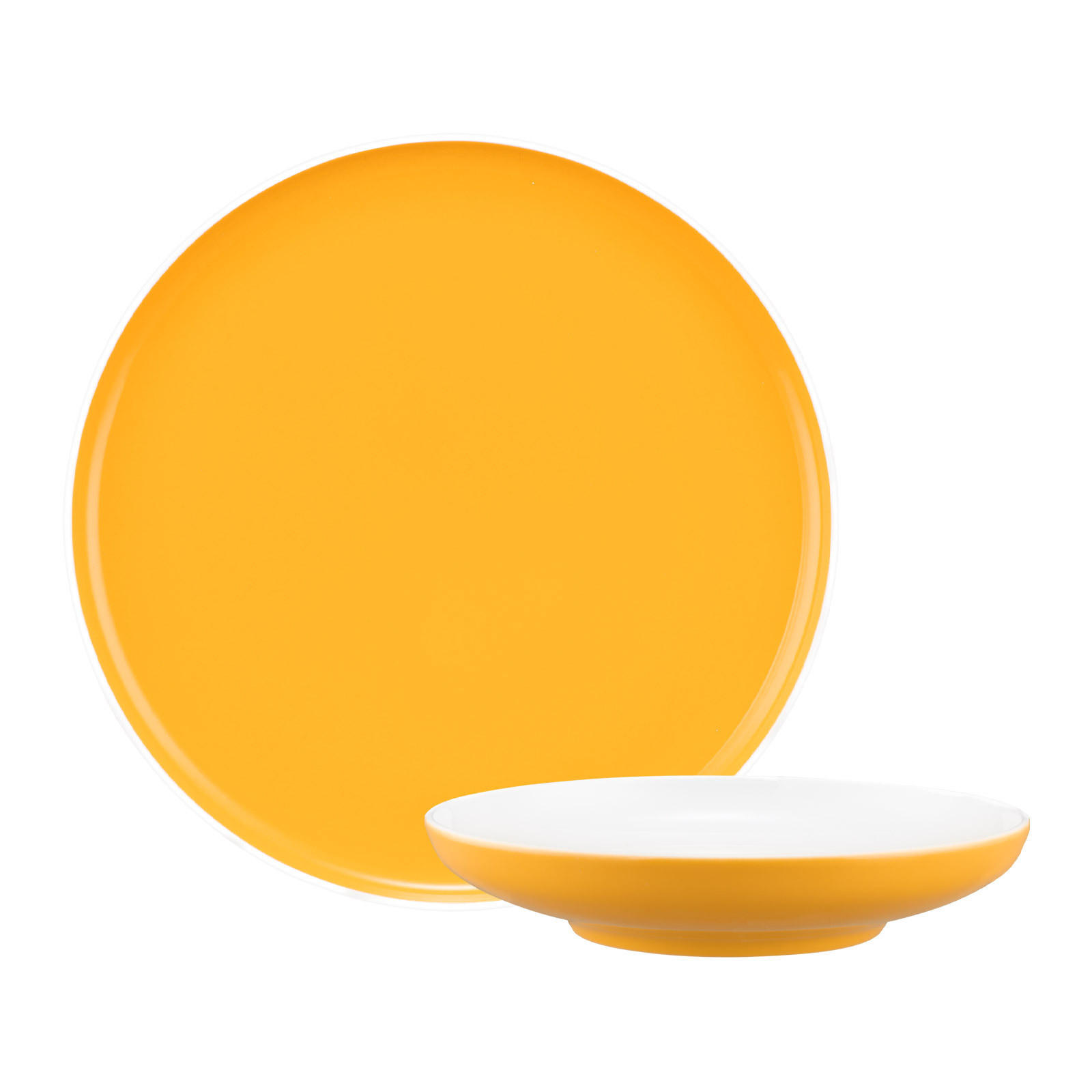 TAFELSERVICE Sento Home Pure Colors Mango Orange 12-tlg. - Orange, Keramik (2/2/2cm) - Seltmann Weiden